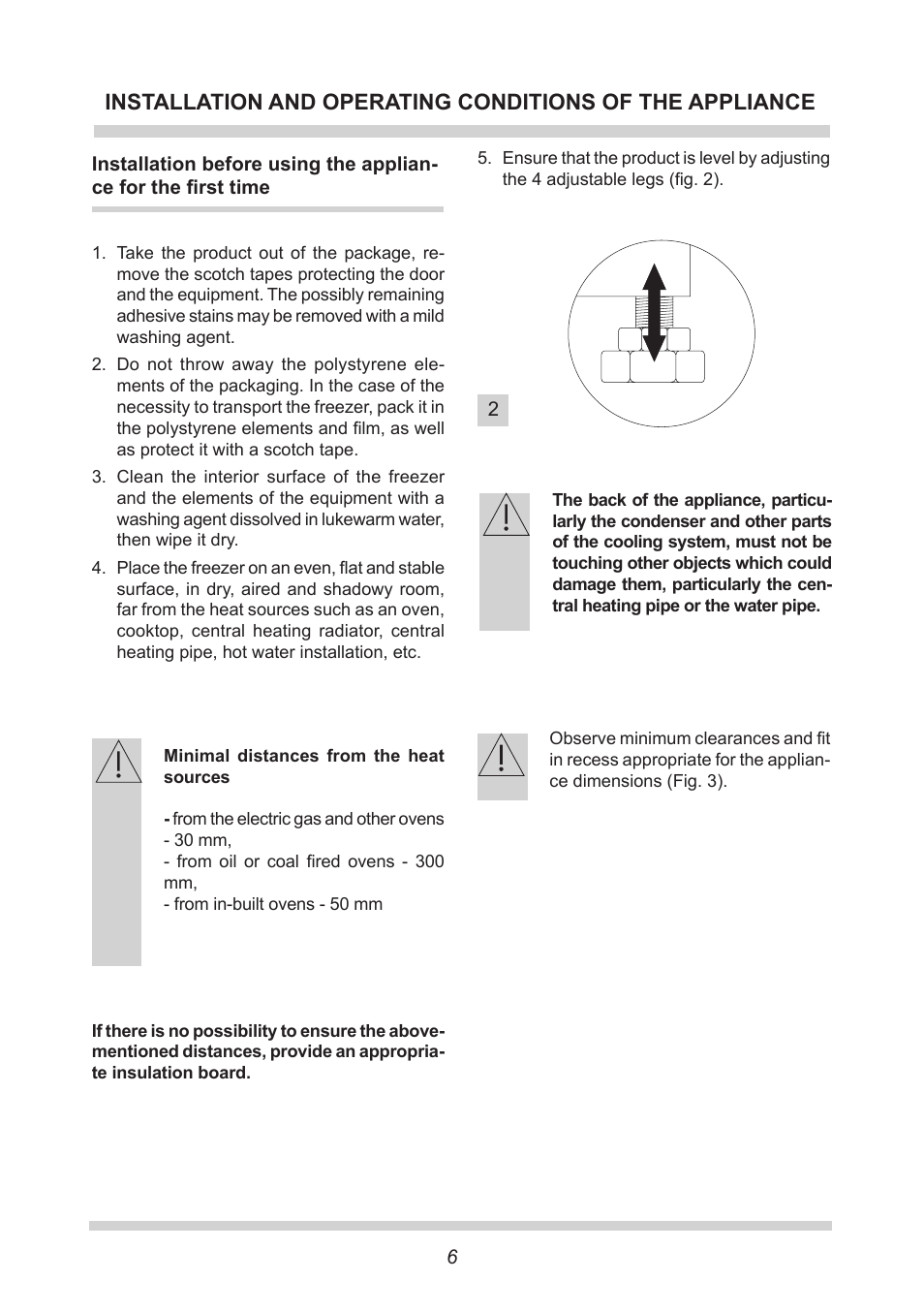 AMICA Built-in refrigerators UZ130.3 EN User Manual | Page 6 / 20