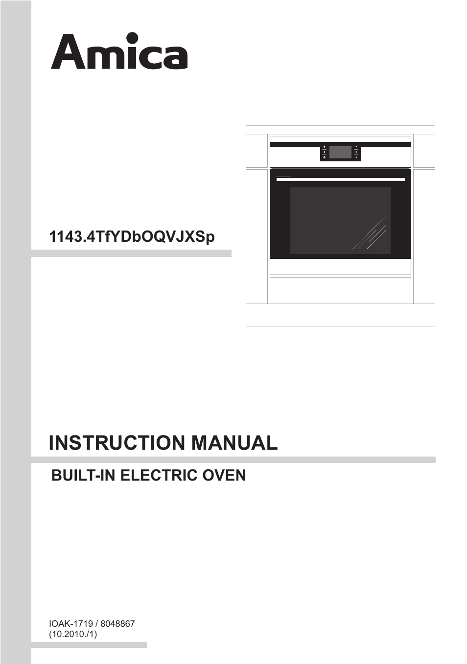 AMICA 1143.4TfYDX EN User Manual | 40 pages