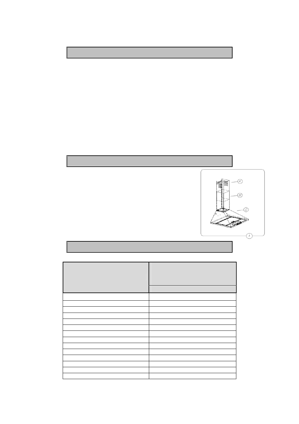 Type, I characteristics ii components iii technical data | AMICA OKC6767I EN User Manual | Page 3 / 12