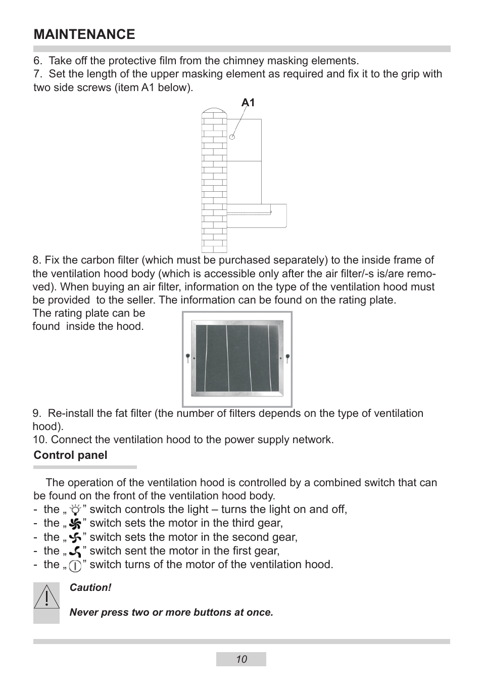 Maintenance | AMICA OKF621G EN User Manual | Page 10 / 16