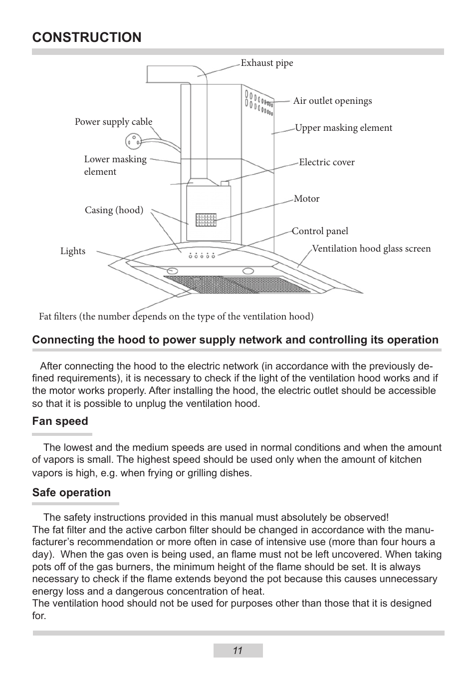 Construction | AMICA OKF621G EN User Manual | Page 11 / 16