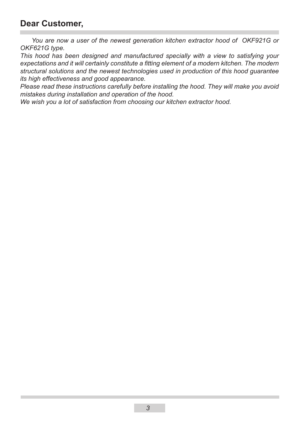 Dear customer | AMICA OKF621G EN User Manual | Page 3 / 16
