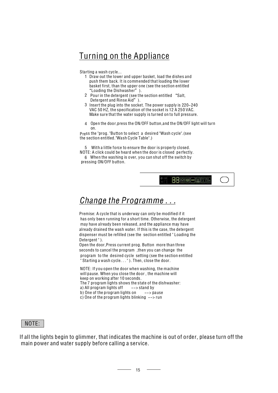 Turning on the appliance | AMICA ZIM427 EN User Manual | Page 17 / 29