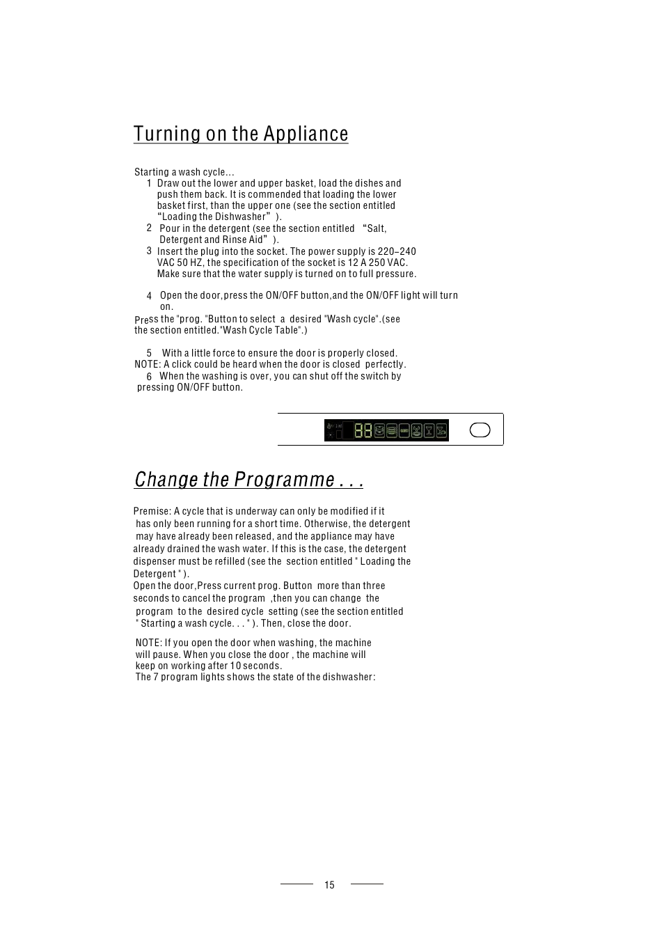 Turning on the appliance | AMICA ZIM627 EN User Manual | Page 17 / 29