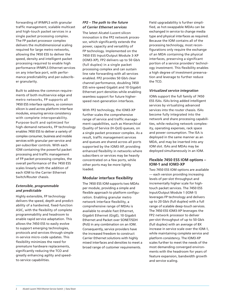 Alcatel-Lucent 7450 User Manual | Page 2 / 6