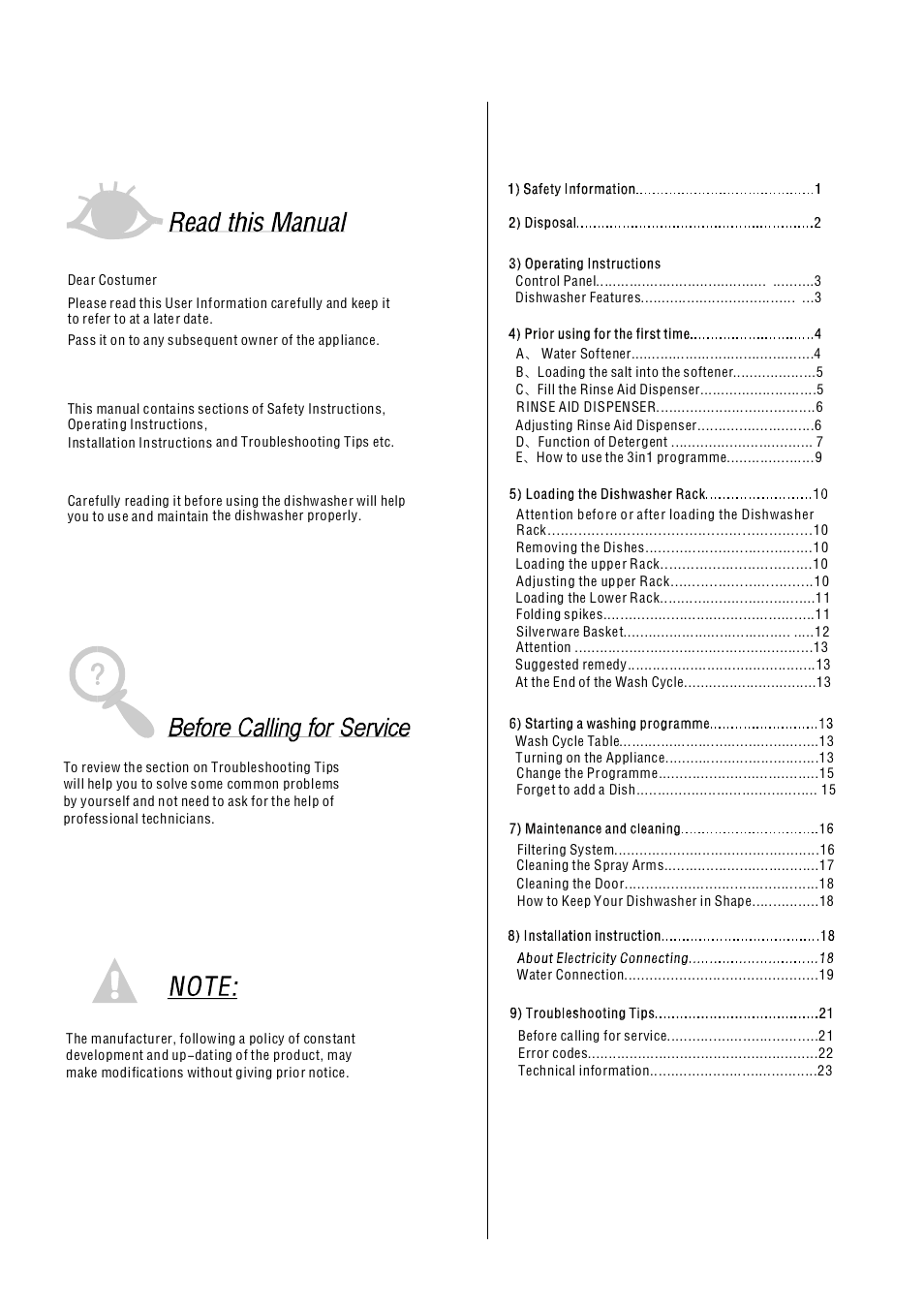 AMICA ZWM 616 W EN User Manual | Page 2 / 26