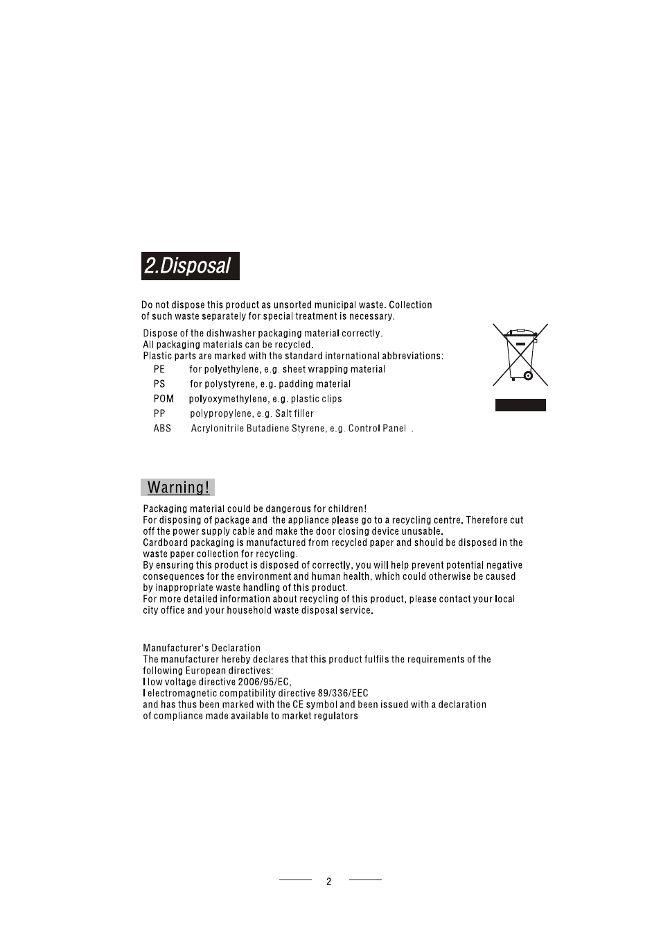 AMICA ZWM 616 W EN User Manual | Page 4 / 26