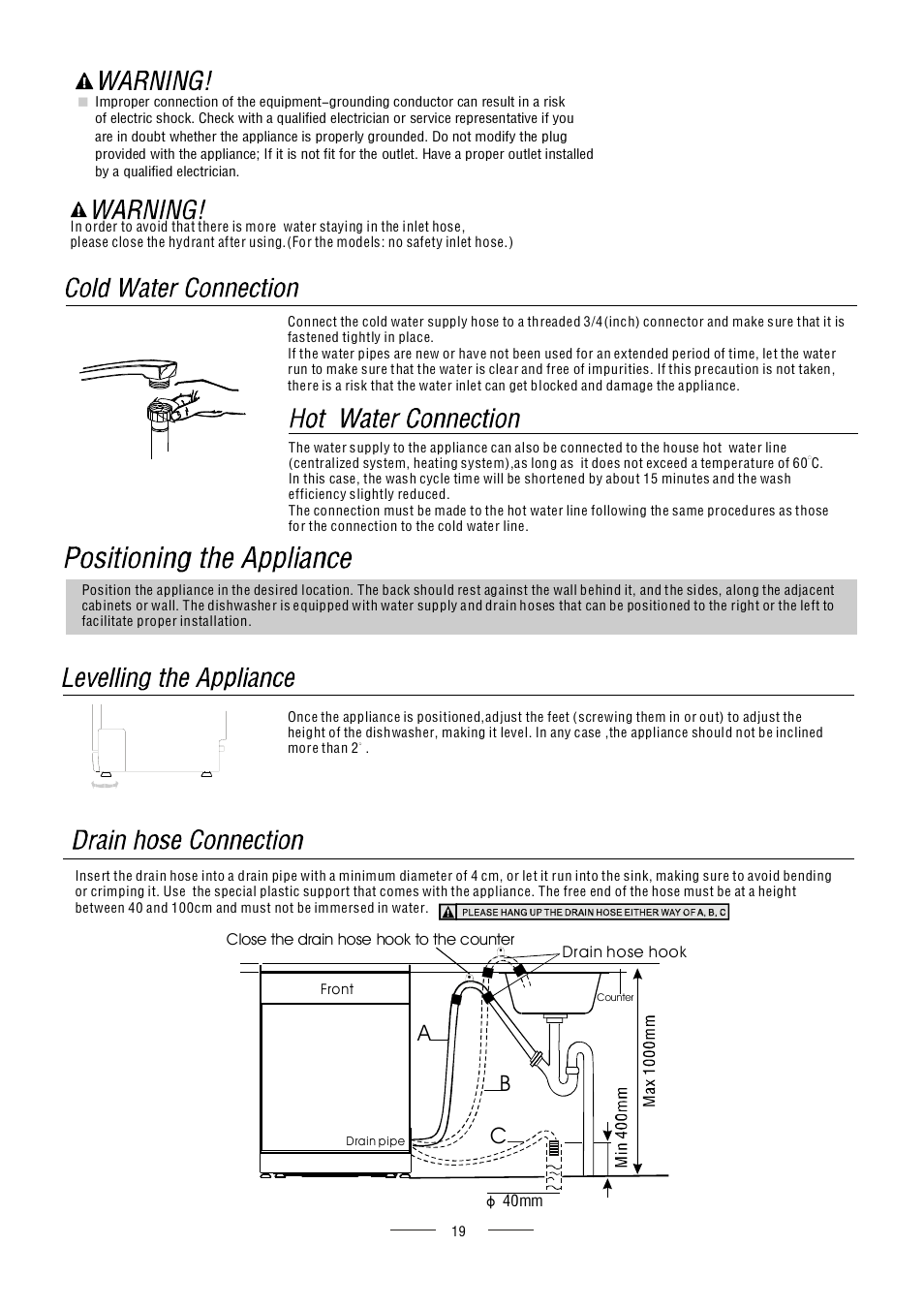 Ab c | AMICA ZWM416W EN User Manual | Page 21 / 26