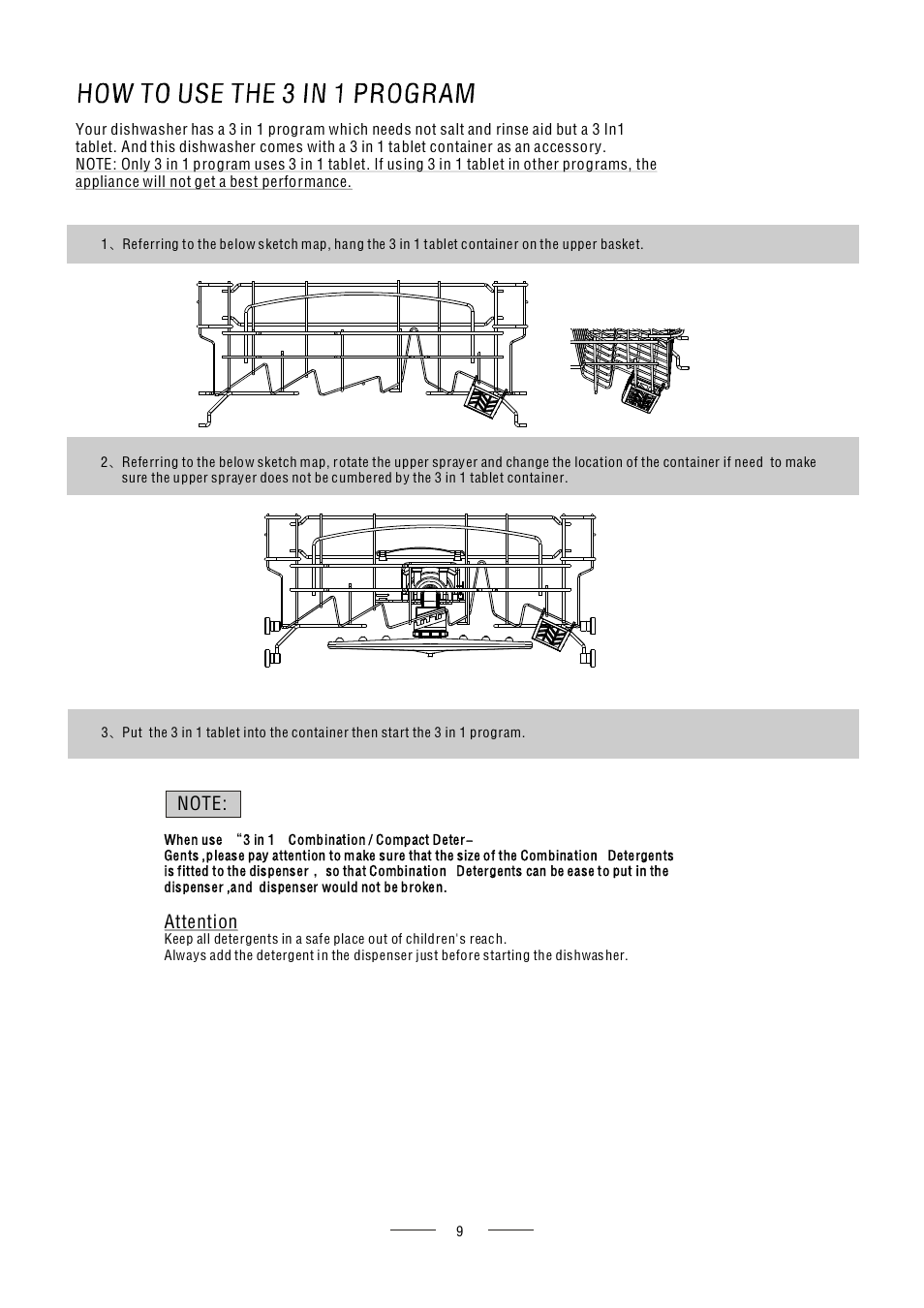 Attention | AMICA ZZM616W EN User Manual | Page 11 / 29