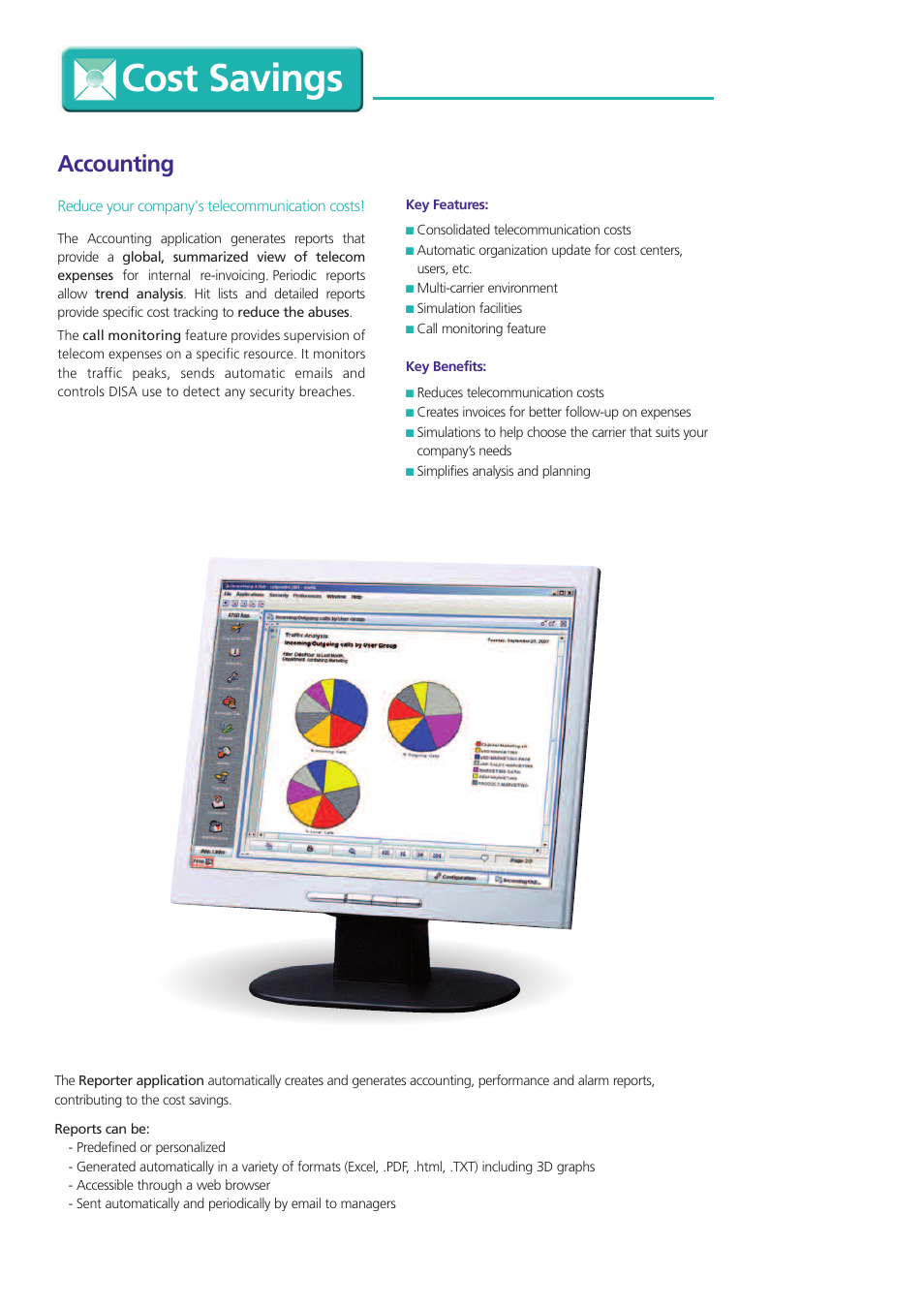 Cost savings, Accounting | Alcatel-Lucent OmniVista 4760 User Manual | Page 7 / 11