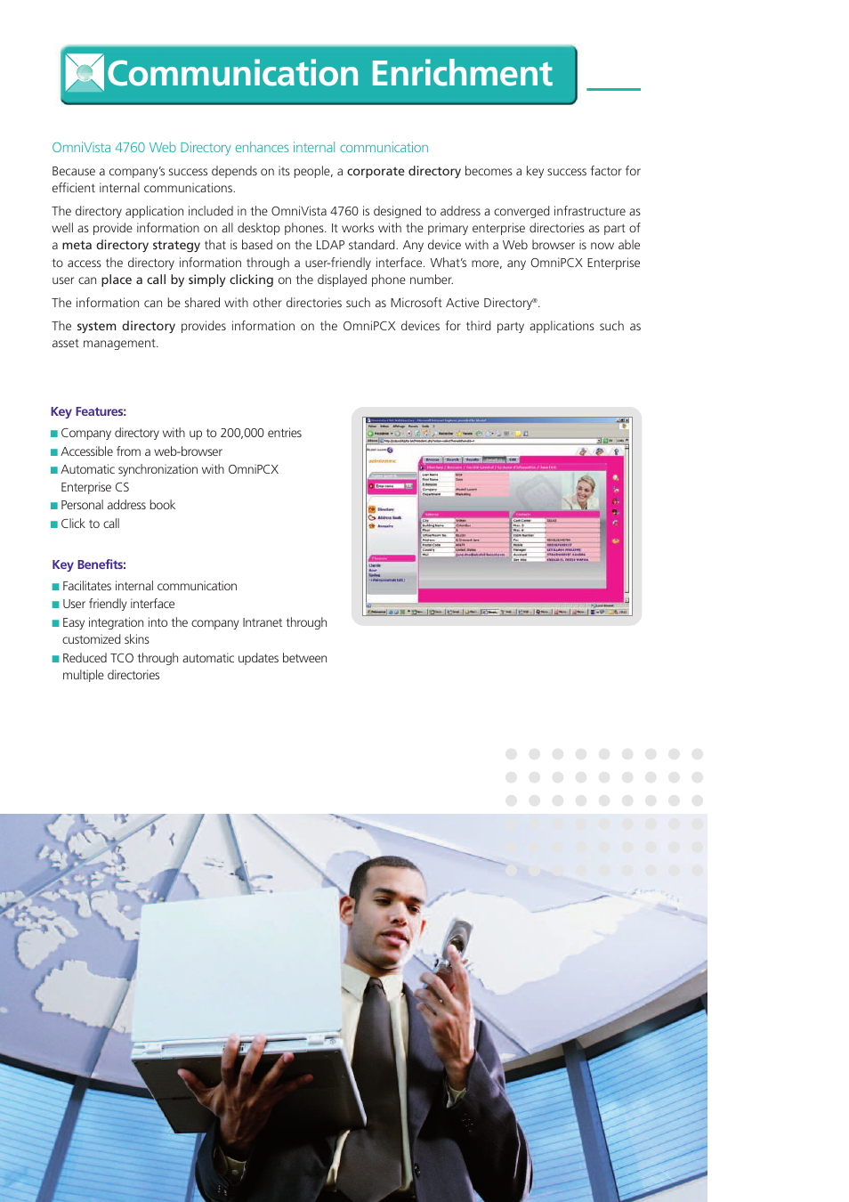 Communication enrichment | Alcatel-Lucent OmniVista 4760 User Manual | Page 9 / 11