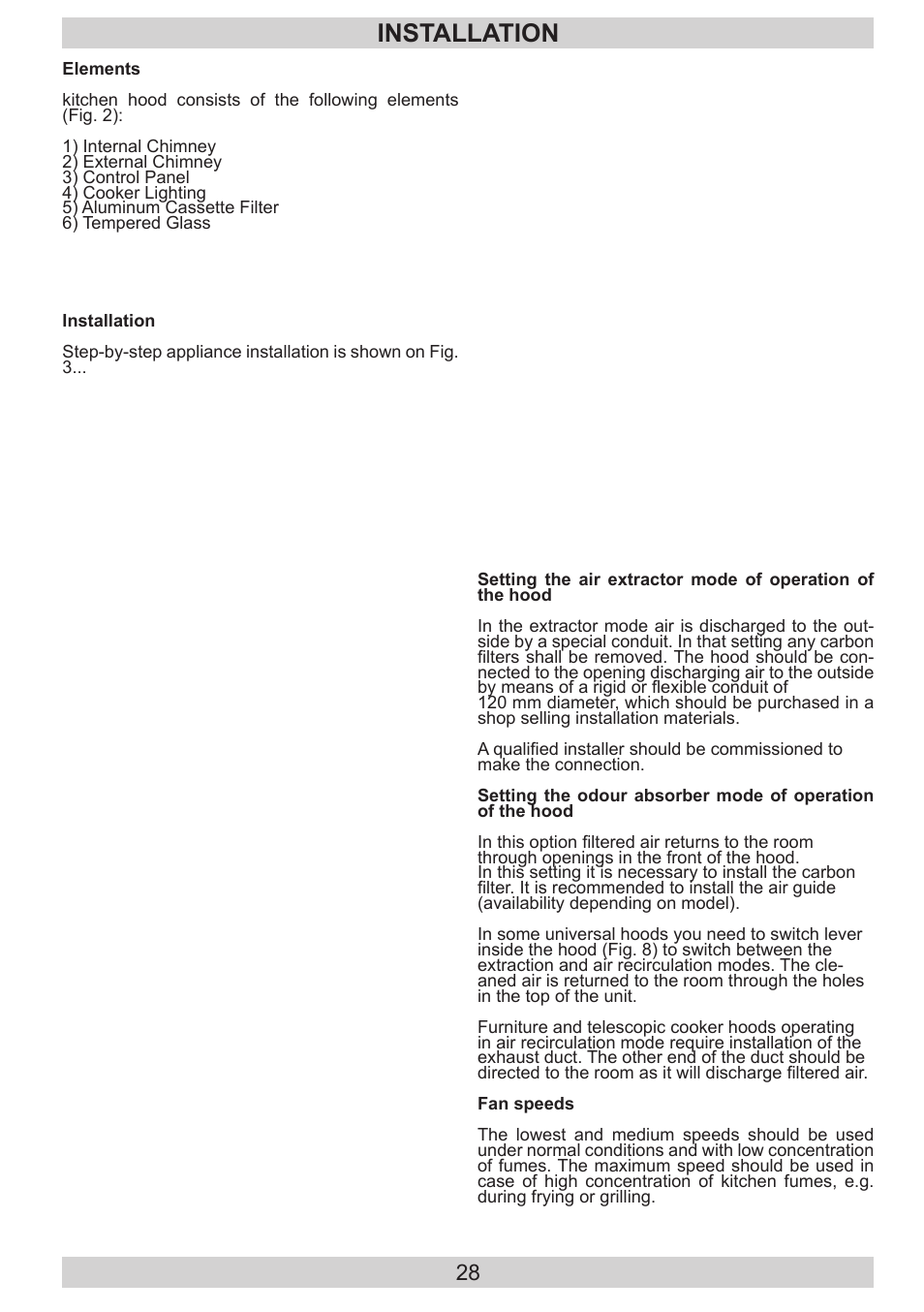 Installation | AMICA KH 17212 E DE User Manual | Page 28 / 42