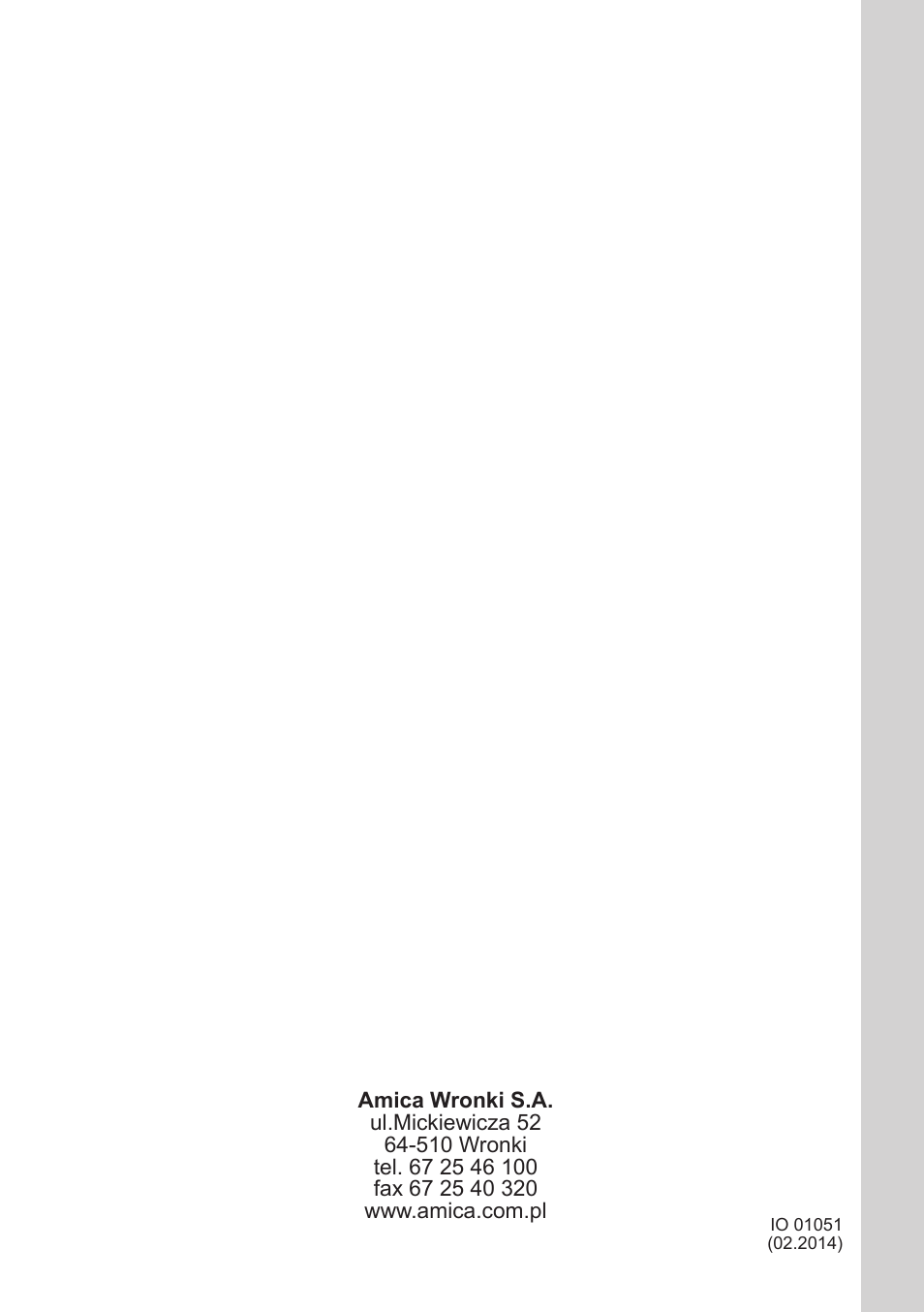 AMICA KH 17212 E DE User Manual | Page 42 / 42