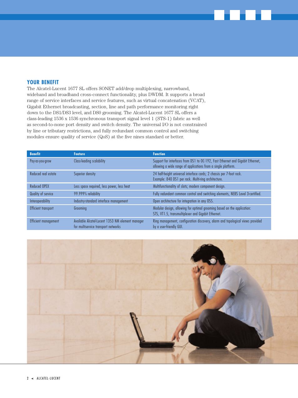 Your benefit | Alcatel-Lucent 1677 User Manual | Page 4 / 8