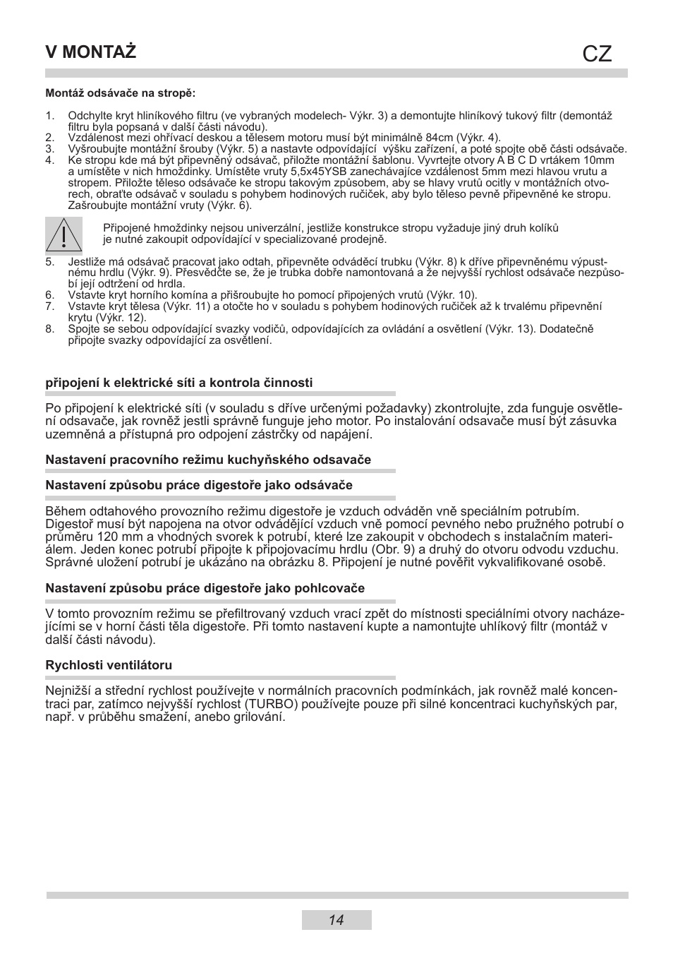 V montaż | AMICA IH 17200 E DE User Manual | Page 14 / 36