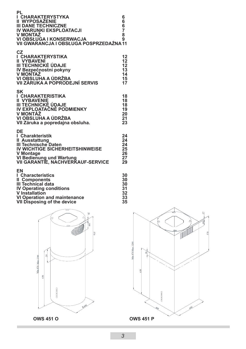 AMICA IH 17200 E DE User Manual | Page 3 / 36