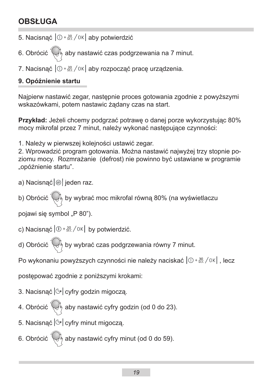 Obsługa | AMICA EMW 13180 E DE User Manual | Page 19 / 116