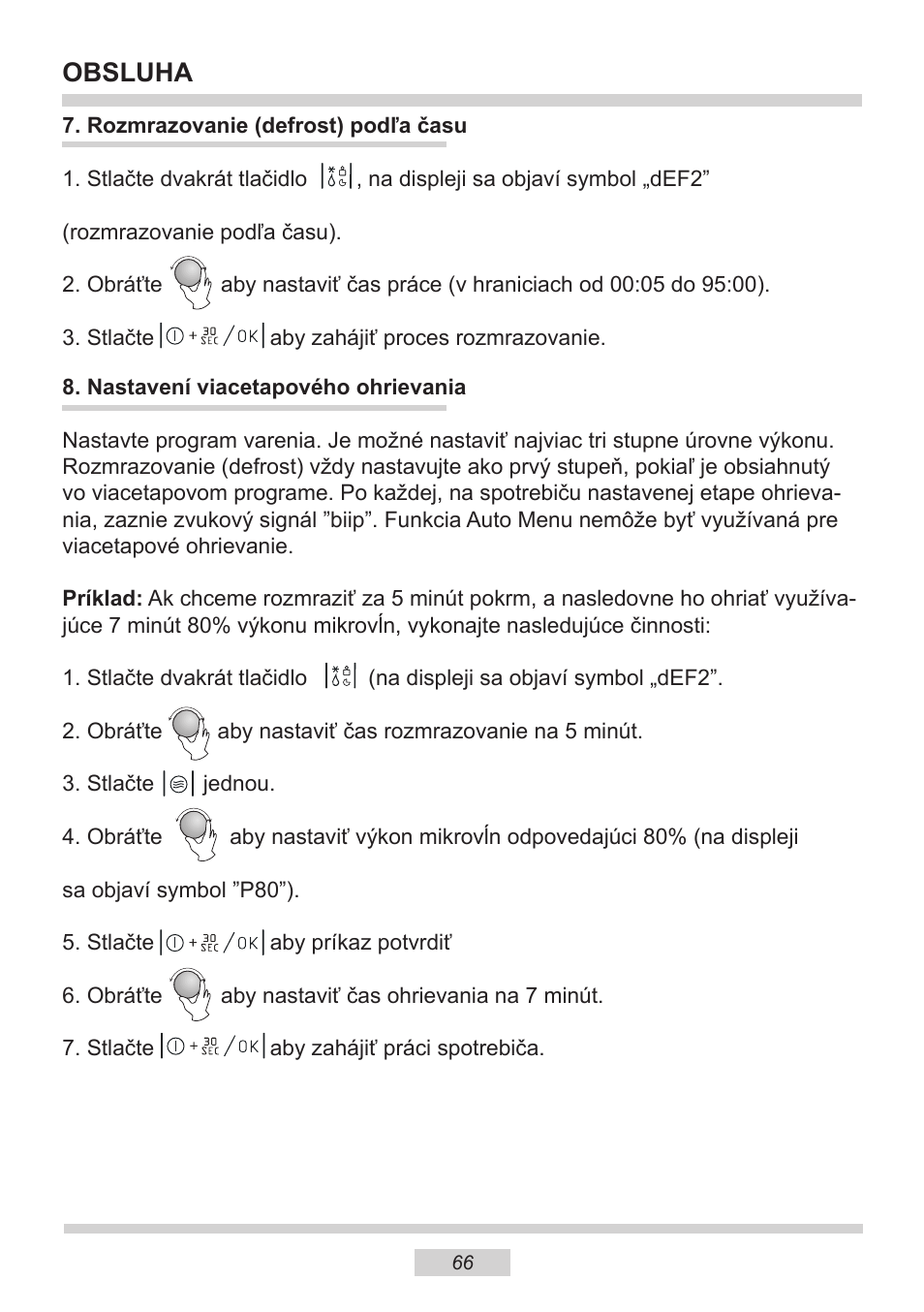 Obsluha | AMICA EMW 13180 E DE User Manual | Page 66 / 116