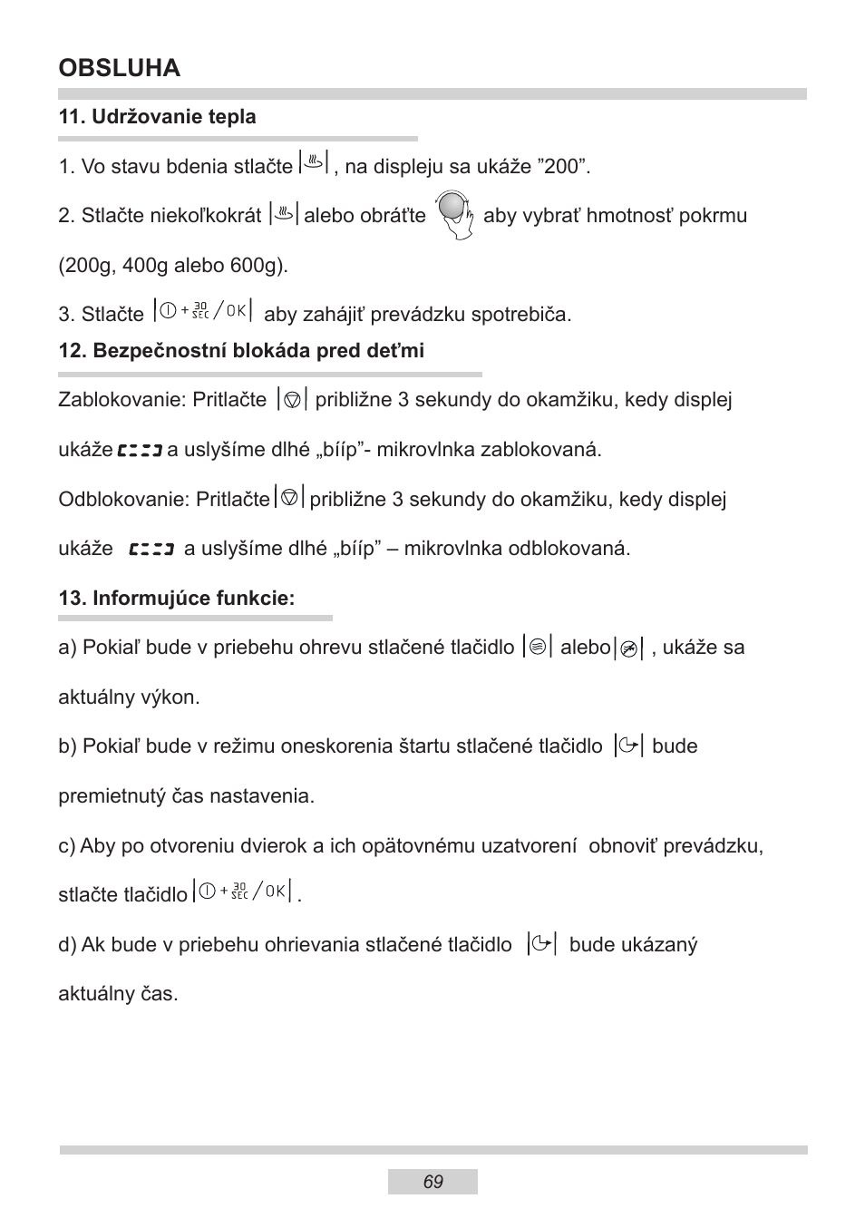 Obsluha | AMICA EMW 13180 E DE User Manual | Page 69 / 116