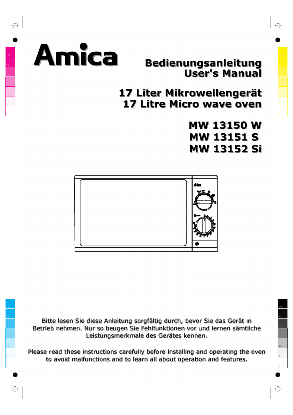 AMICA MW 13150 W DE User Manual | 132 pages