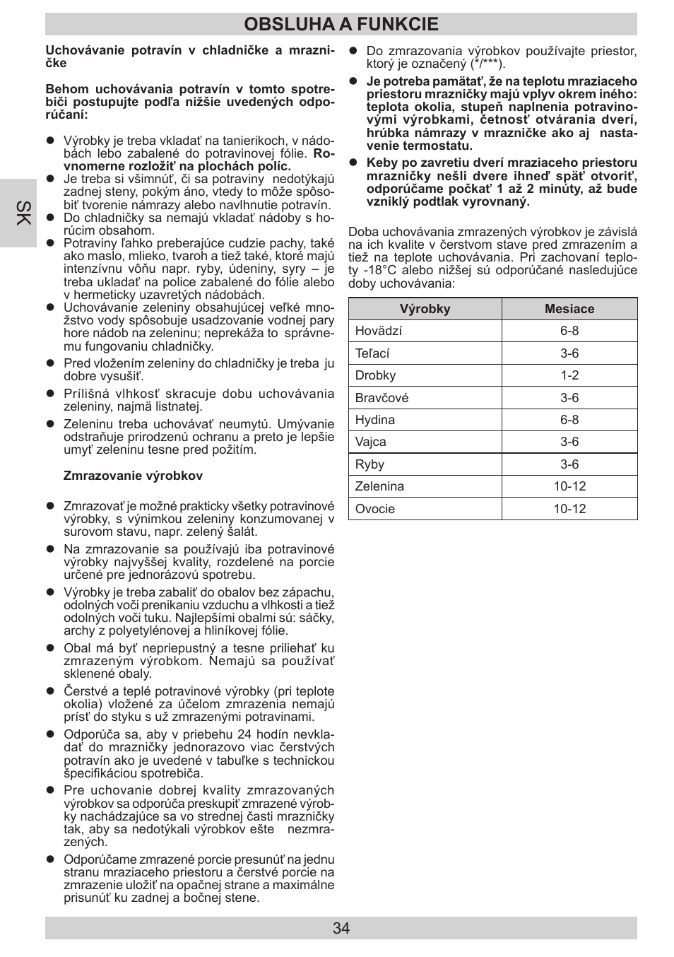 Obsluha a funkcie | AMICA EVKS 16404 DE User Manual | Page 34 / 84