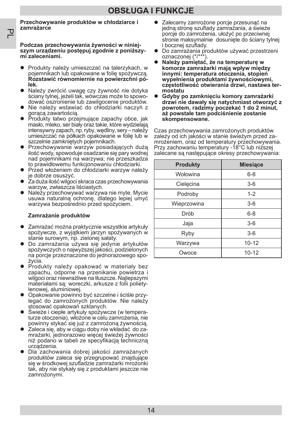 Obsługa i funkcje | AMICA EKS 16181 DE User Manual | Page 14 / 92
