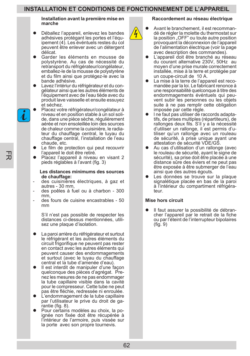 AMICA EKS 16181 DE User Manual | Page 62 / 92