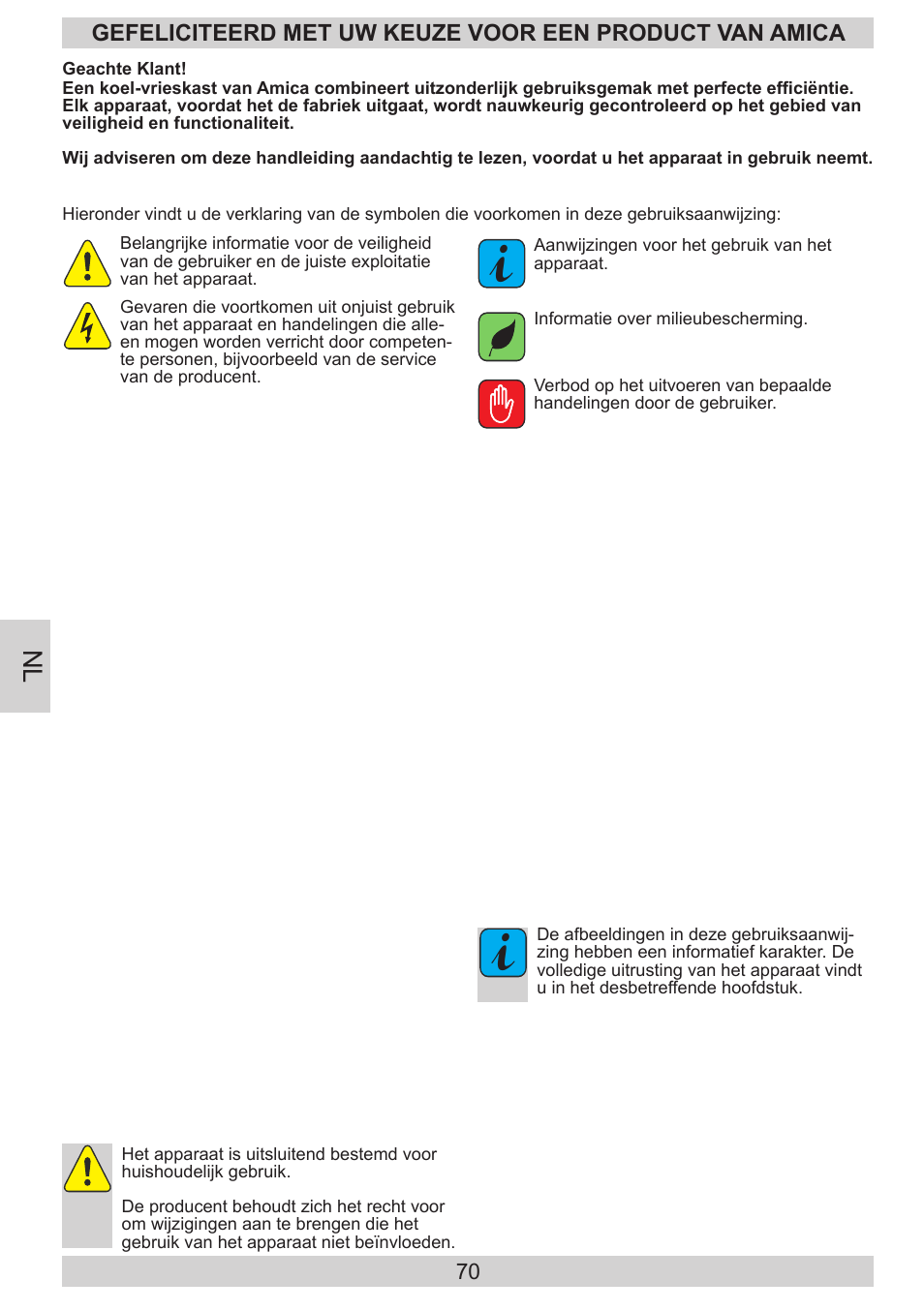 AMICA EKS 16181 DE User Manual | Page 70 / 92