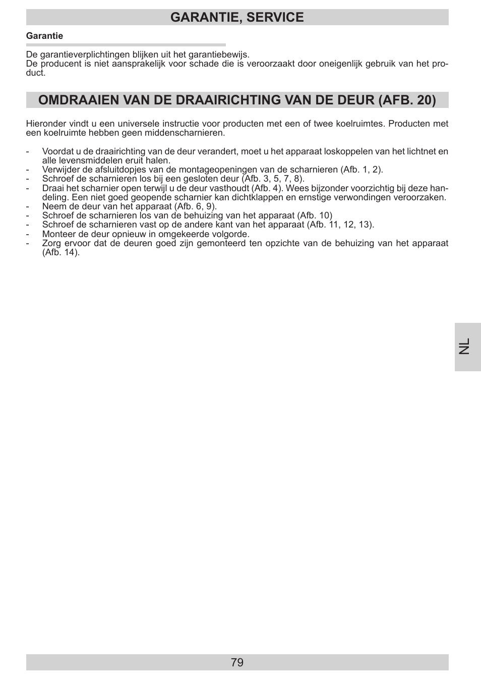 Garantie, service | AMICA EKS 16181 DE User Manual | Page 79 / 92