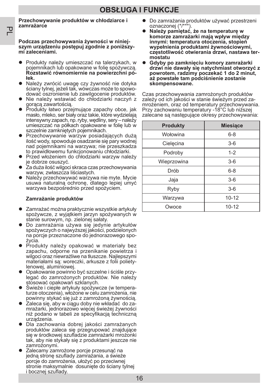 Obsługa i funkcje | AMICA EKS 16171 DE User Manual | Page 16 / 96