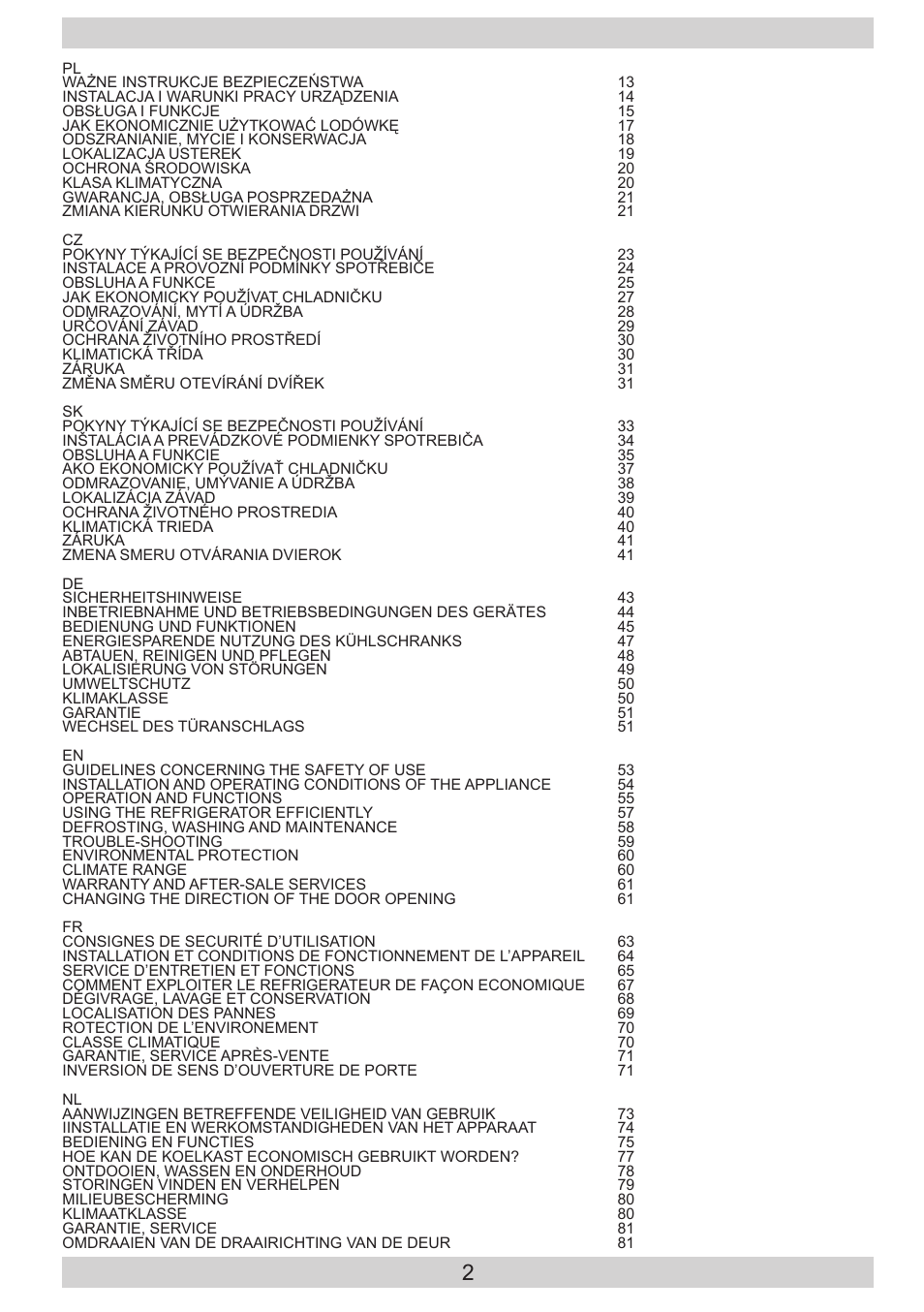 AMICA EKS 16171 DE User Manual | Page 2 / 96