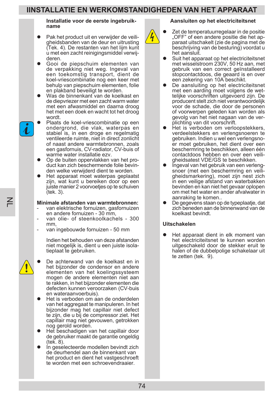 AMICA EKS 16171 DE User Manual | Page 74 / 96