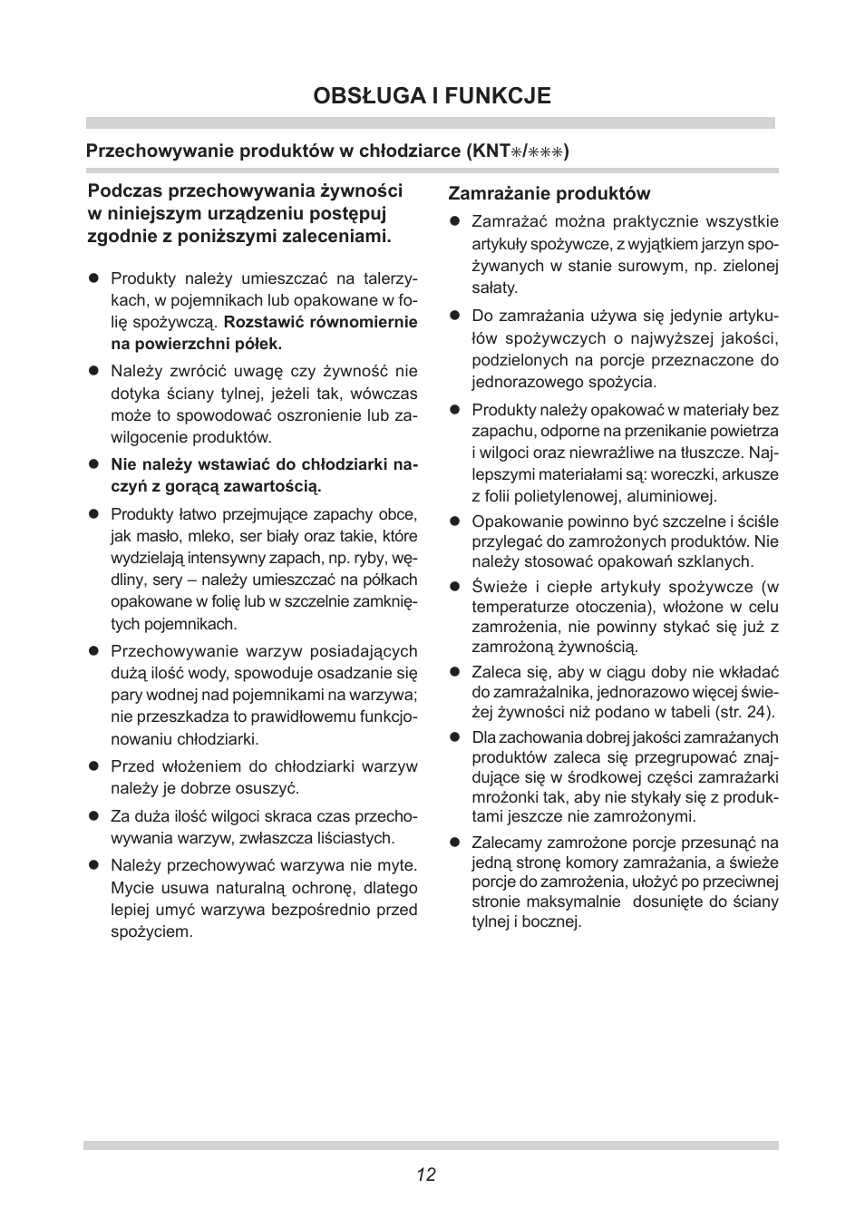 Obsługa i funkcje | AMICA EKS 16161 DE User Manual | Page 12 / 172