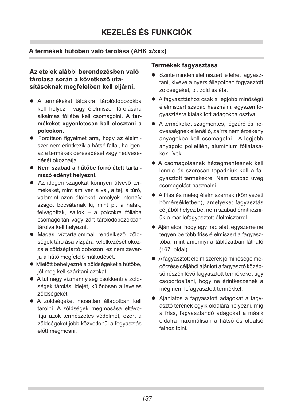 Kezelés és funkciók | AMICA EKS 16161 DE User Manual | Page 137 / 172