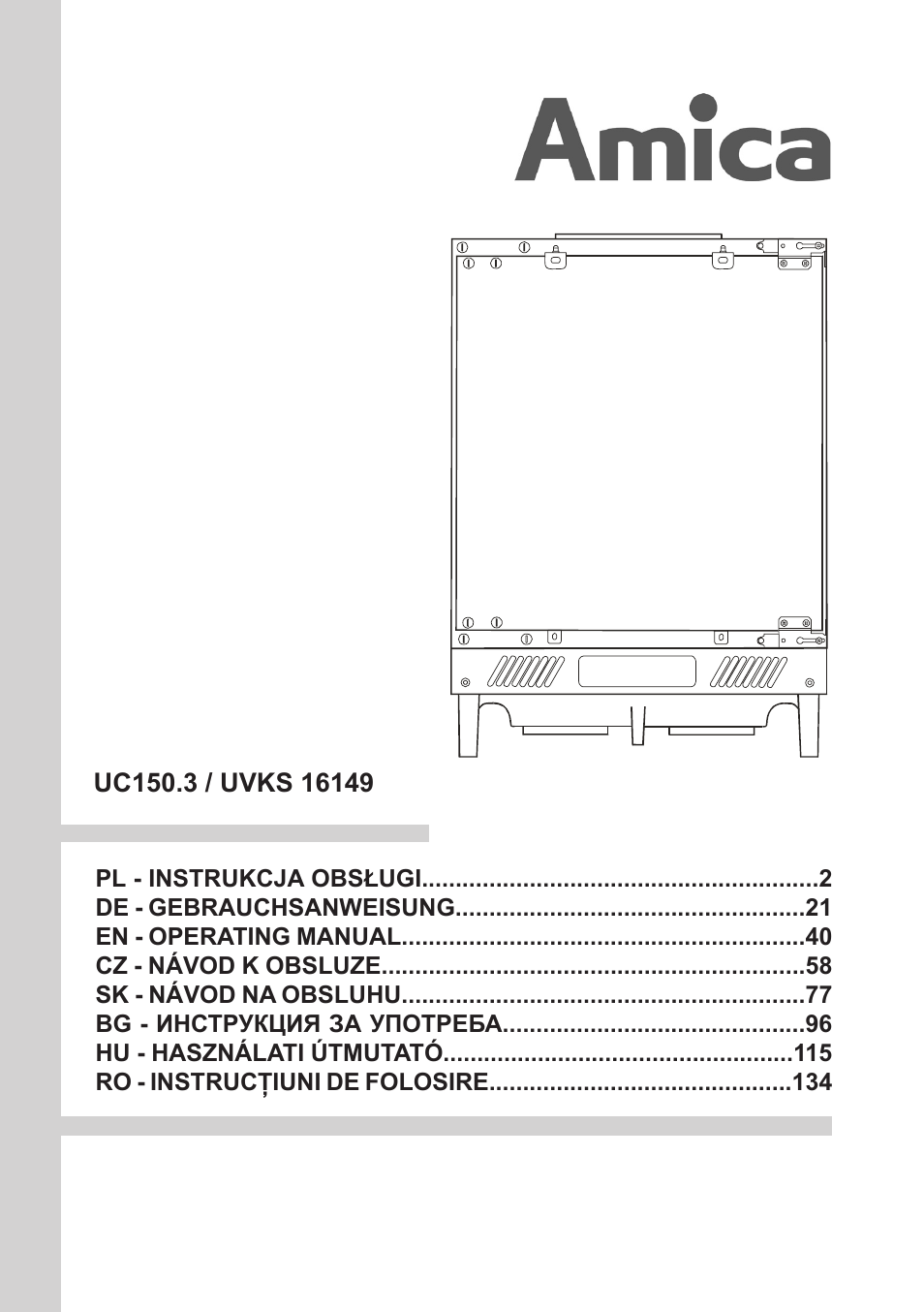 AMICA UVKS 16149 DE User Manual | 156 pages