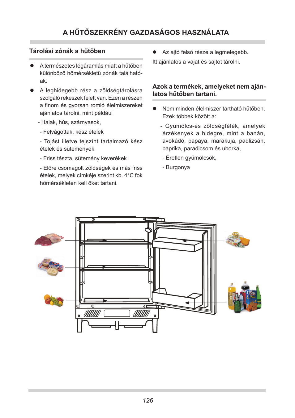 A hűtőszekrény gazdaságos használata | AMICA UVKS 16149 DE User Manual | Page 126 / 156