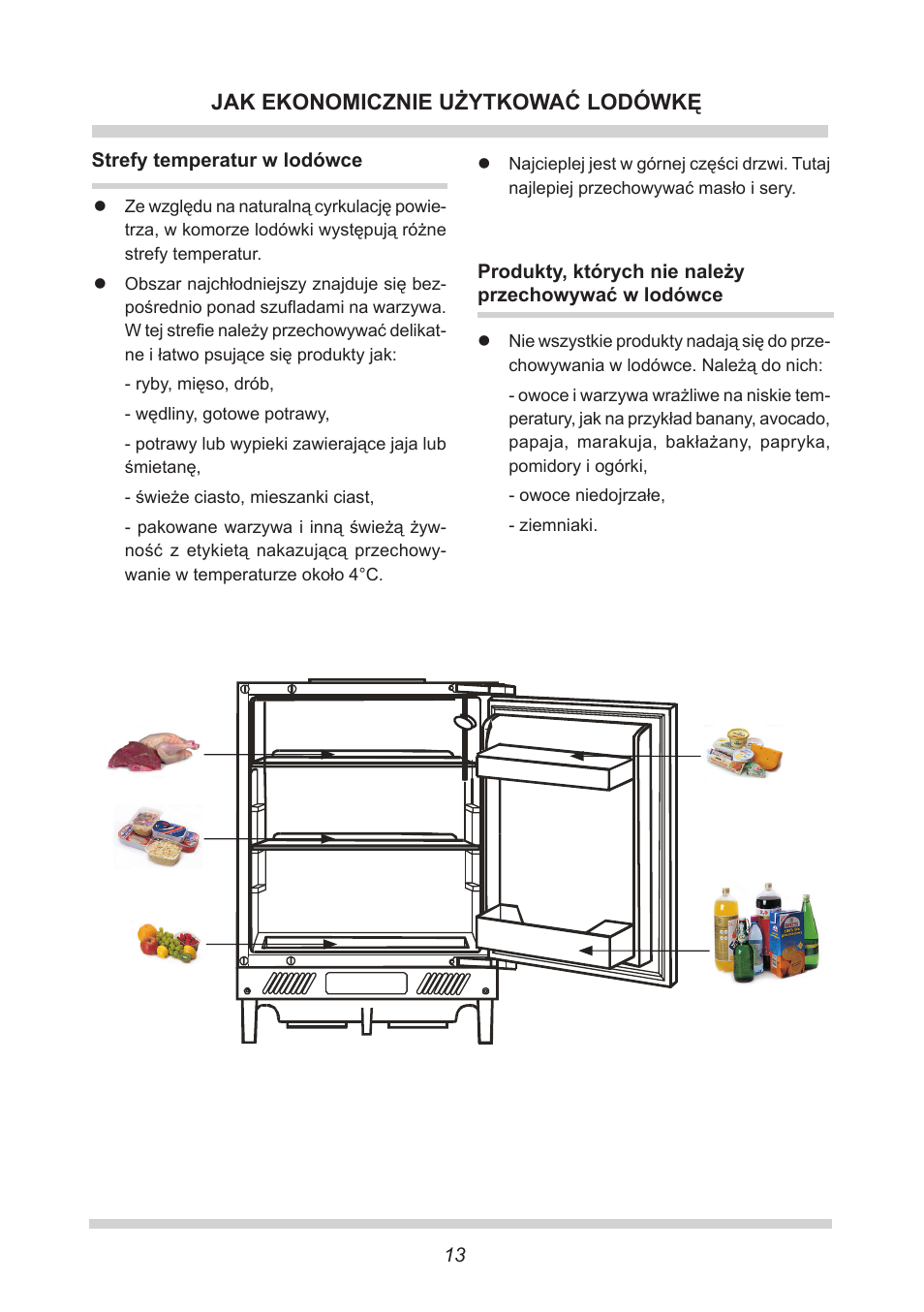 Jak ekonomicznie użytkować lodówkę | AMICA UVKS 16149 DE User Manual | Page 13 / 156