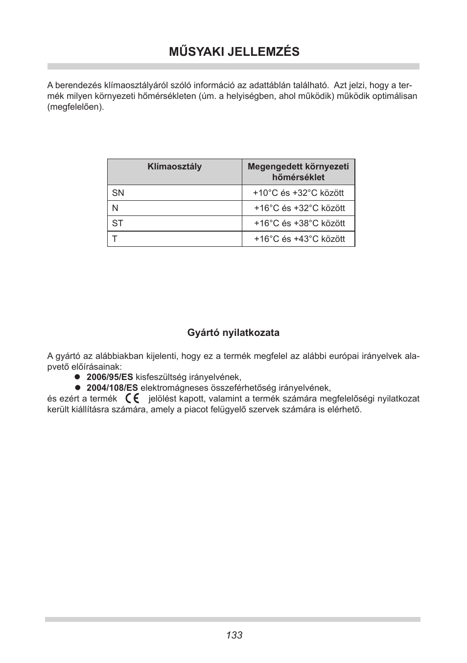 Műsyaki jellemzés | AMICA UVKS 16149 DE User Manual | Page 133 / 156