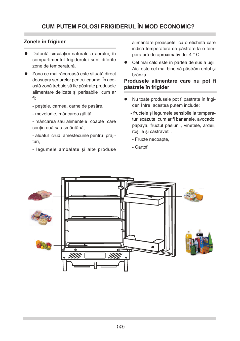 Cum putem folosi frigiderul în mod economic | AMICA UVKS 16149 DE User Manual | Page 145 / 156