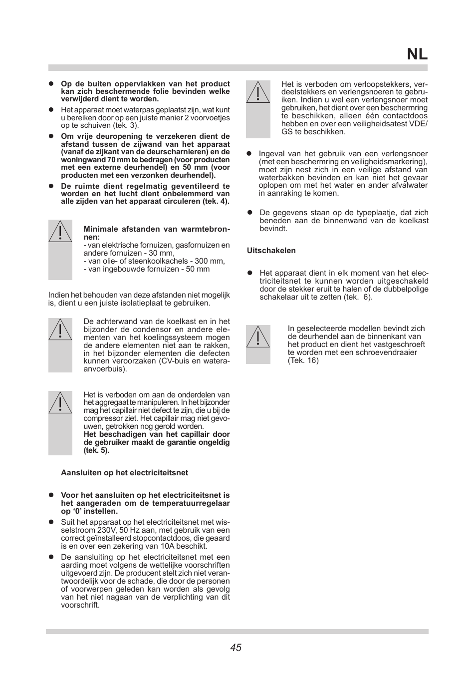 AMICA KS 15423 W DE User Manual | Page 45 / 64