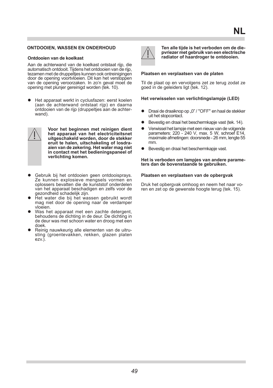 AMICA KS 15423 W DE User Manual | Page 49 / 64