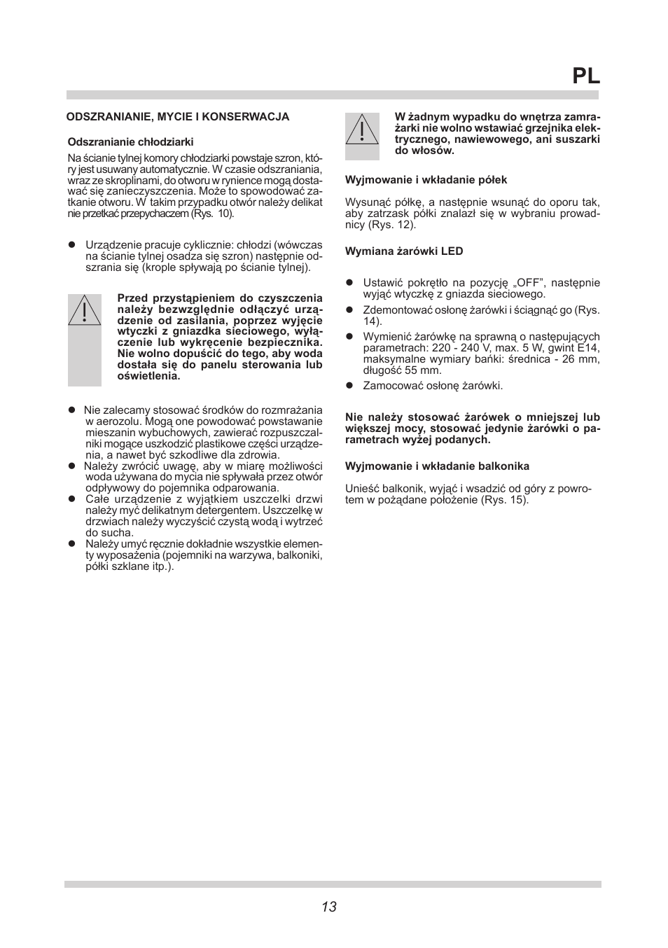 AMICA VKS 15422 W DE User Manual | Page 13 / 64