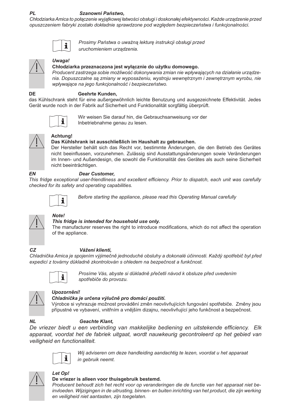 AMICA VKS 15422 W DE User Manual | Page 3 / 64