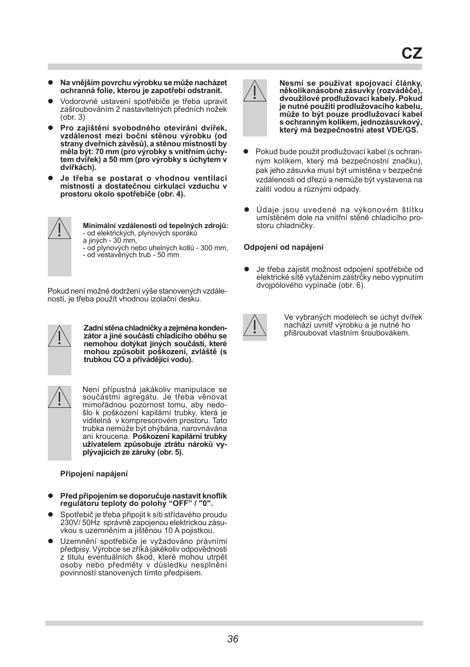 AMICA VKS 15422 W DE User Manual | Page 36 / 64