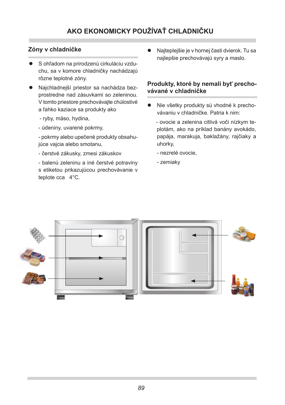 Ako ekonomicky používať chladničku | AMICA KB 15340 W DE User Manual | Page 89 / 192