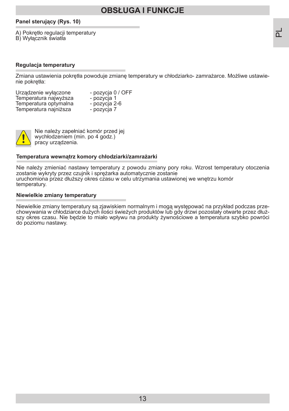 Obsługa i funkcje | AMICA EGS 16183 DE User Manual | Page 13 / 92