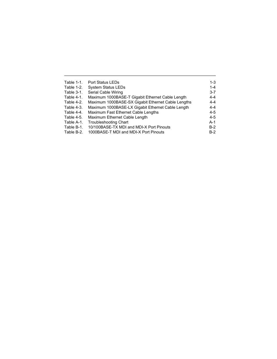 Tables | Alcatel-Lucent OMNISTACK 6300-24 User Manual | Page 13 / 58