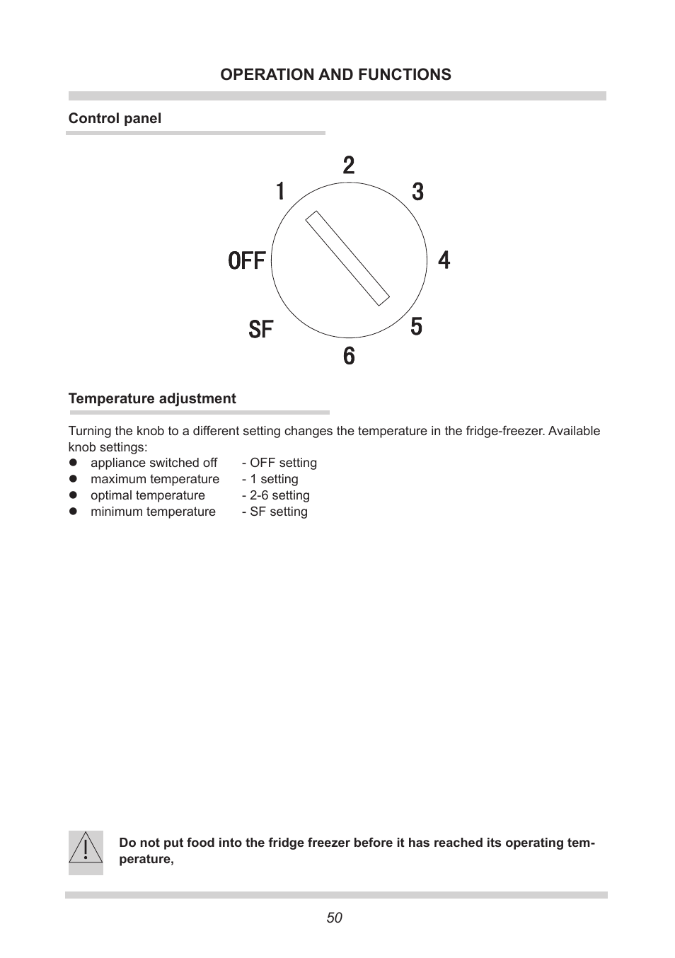 Operation and functions | AMICA EGS 16163 DE User Manual | Page 50 / 164