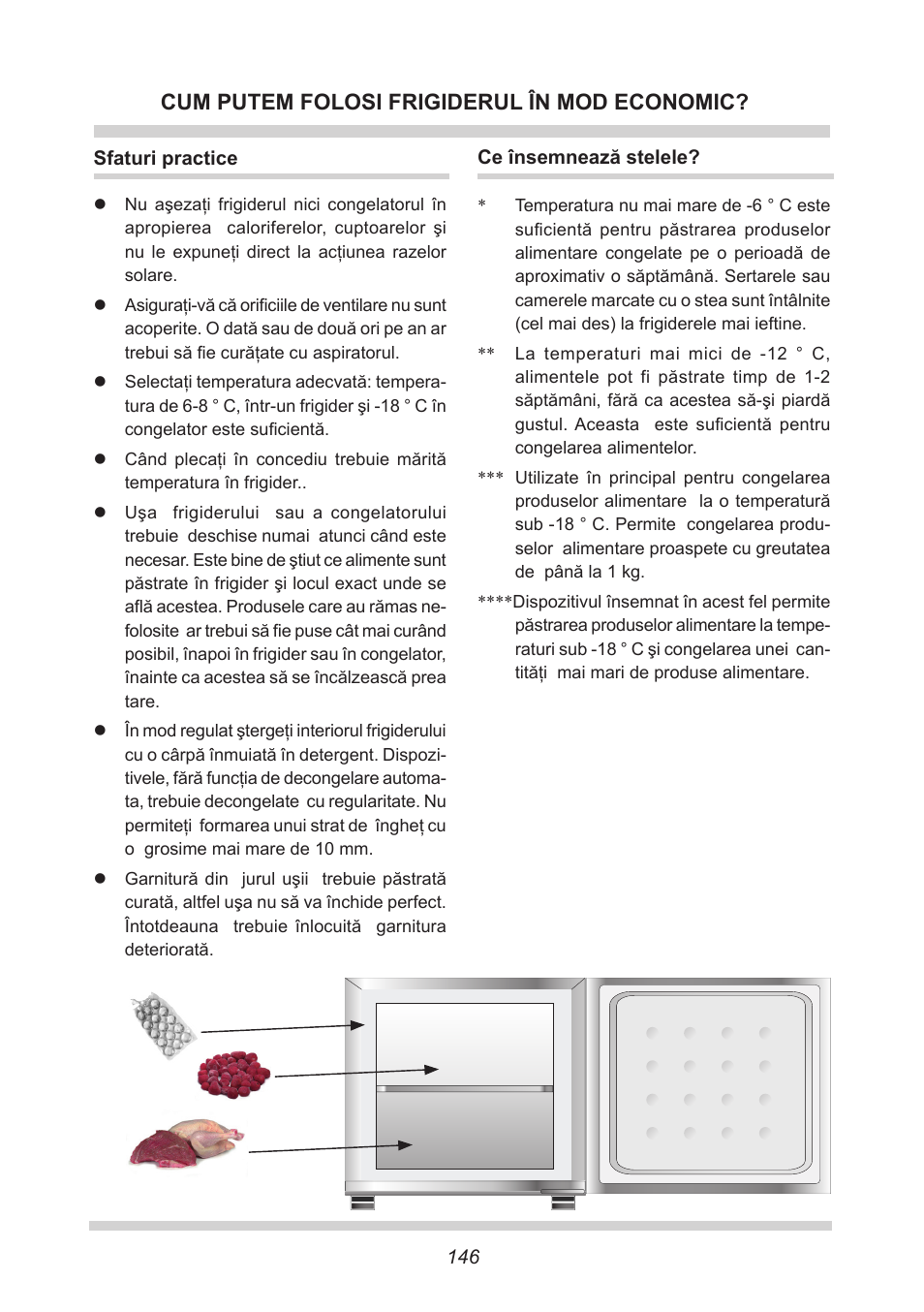 Cum putem folosi frigiderul în mod economic | AMICA GB 15341 W DE User Manual | Page 146 / 190