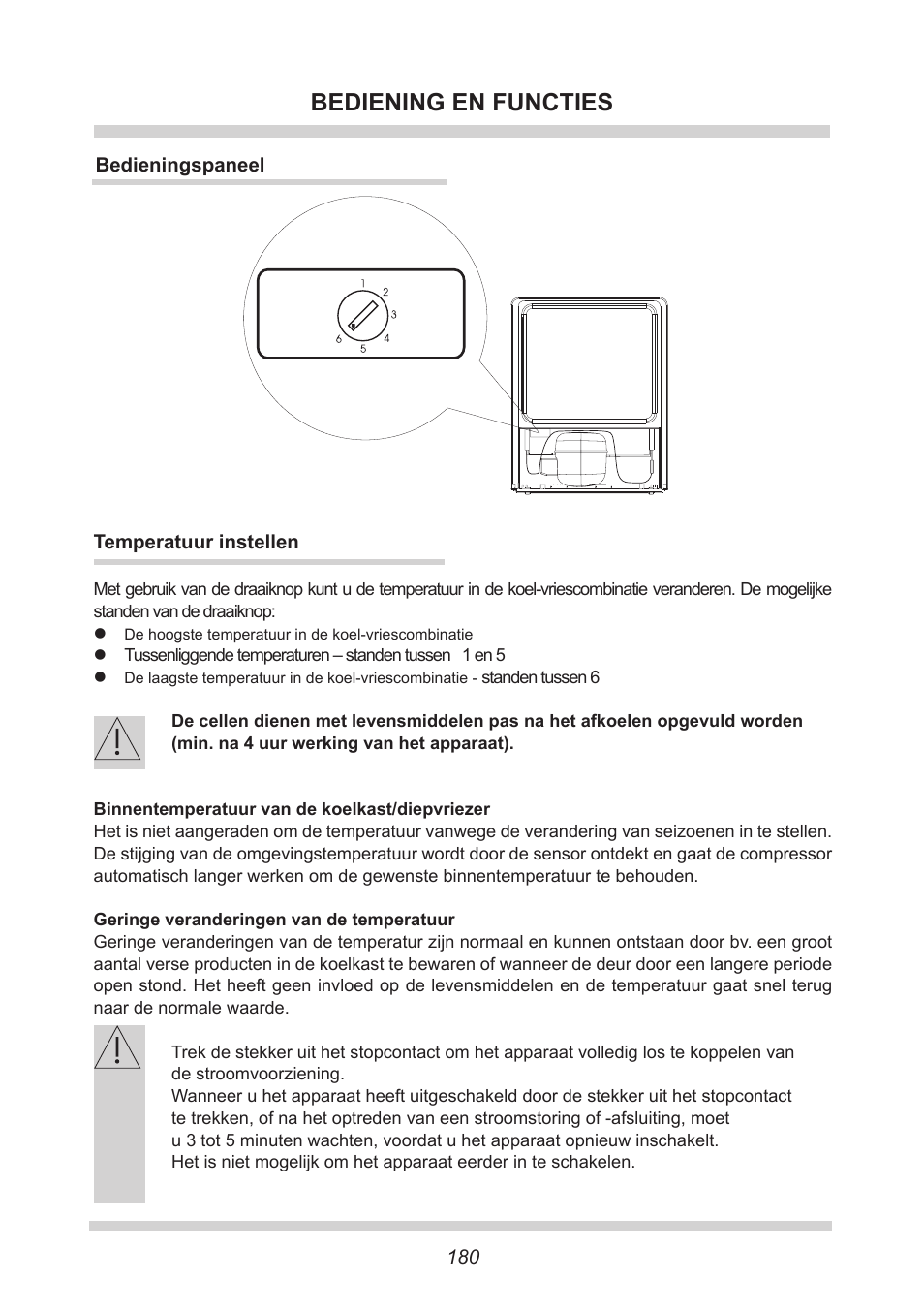 Bediening en functies | AMICA GB 15341 W DE User Manual | Page 180 / 190